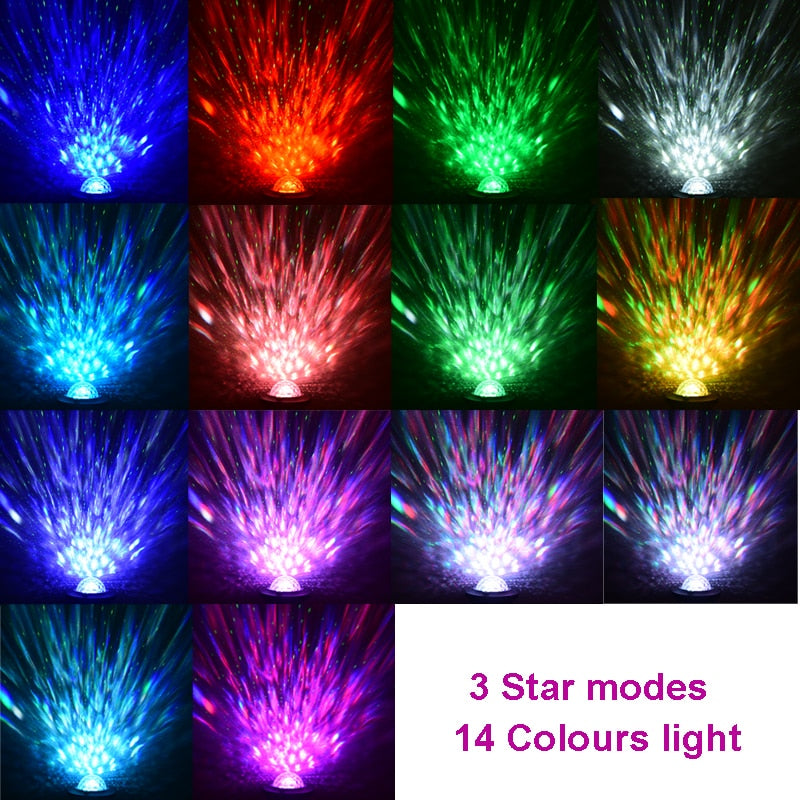 Led  Starry Sky Star Galaxy Projector Night Light Built-in Bluetooth-Speaker For Home Bedroom Decoration Child Kids Present